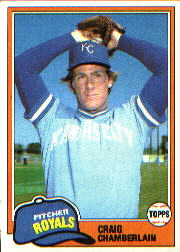 1981 Topps Baseball Cards      274     Craig Chamberlain